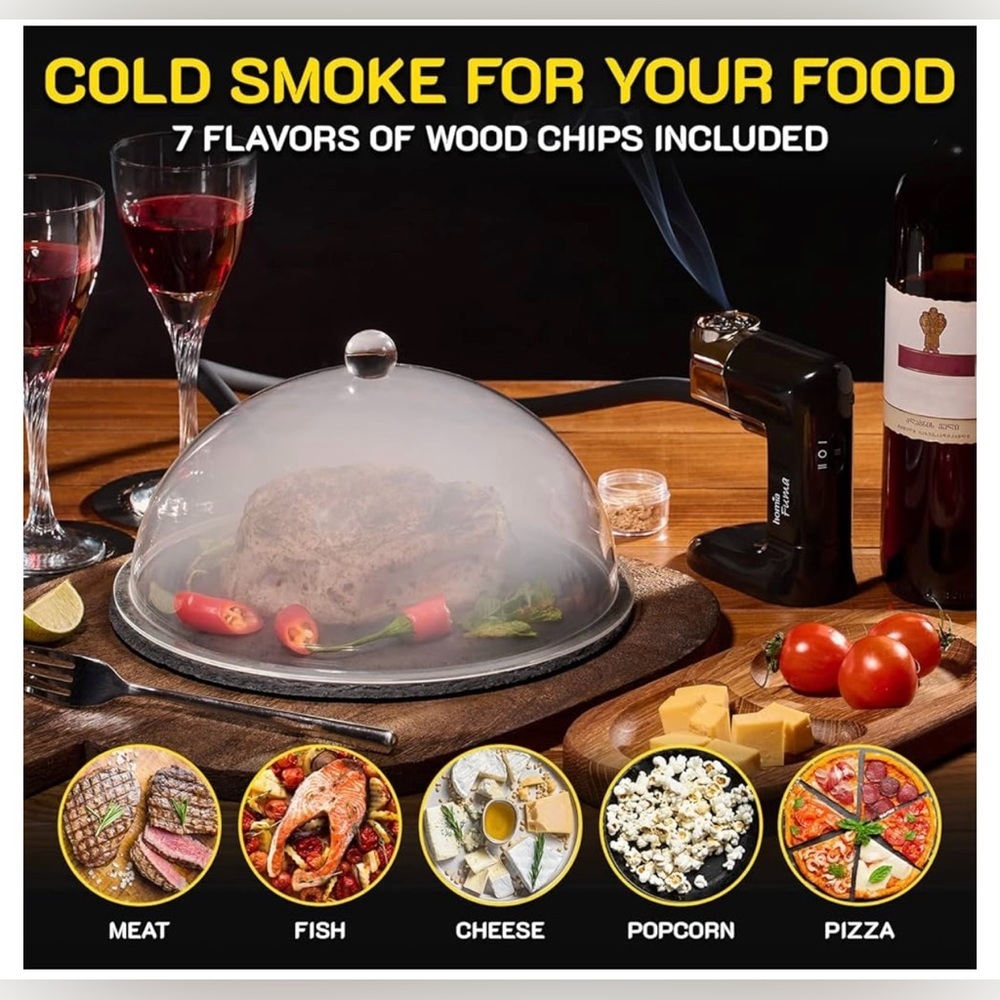 Homia Cocktail Smoker Kit - Whiskey Smoker Kit - Smoke Infuser - Universal Kit